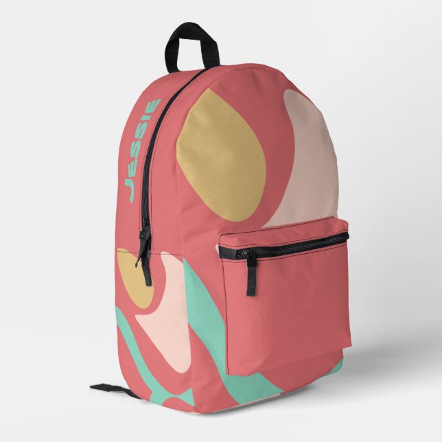 Mochila Impresa Patrones Divertidos Personalizados (Esquina izquierda trasera)