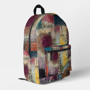 Mochila Impresa Paul Klee Arte Abstracto Cubismo 