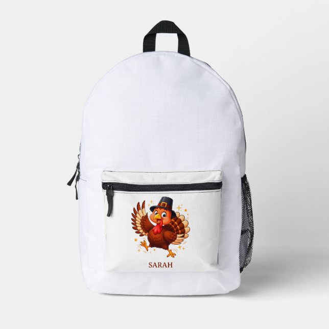 Mochila Impresa Pavo Bailarín (Anverso)
