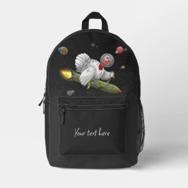 Mochila Impresa Pavo Cohete Espacial