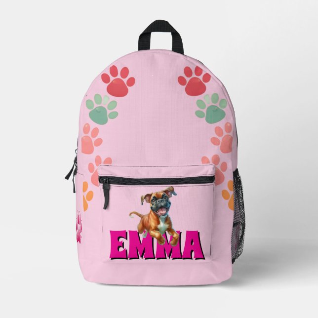 Mochila Impresa Paws of Love (Anverso)