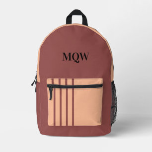 Mochila Impresa Peachy Elegance se encuentra con Apricot Monogram