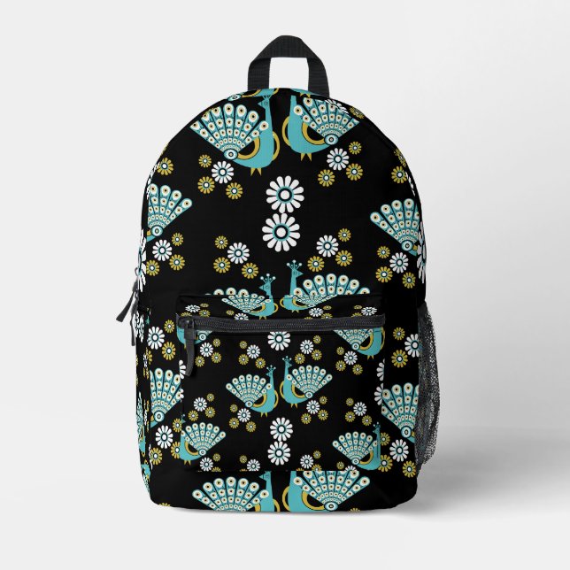 Mochila Impresa Peacock Art (Anverso)