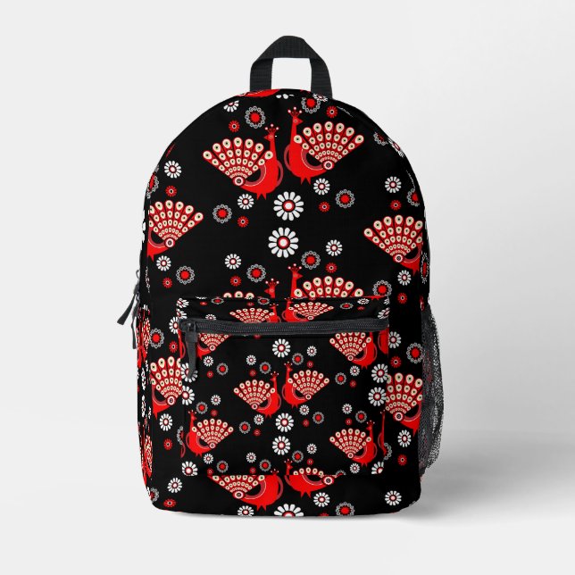 Mochila Impresa Peacock Art (Anverso)