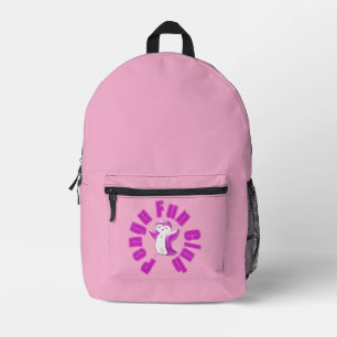Mochila Impresa Pengu Feliz Pingüino Divertido Club (BP-Pink) Niño