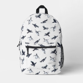 Mochila Impresa Penguin Flight Squad | Ocean Art Design
