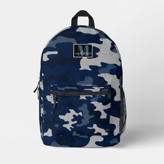 Mochila Impresa Penn State Navy & White  Camo Printed  (Anverso)