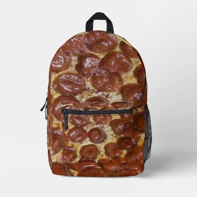 Mochila Impresa Pepperoni Pizza (Anverso)