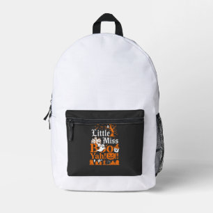 Mochila Impresa Pequeña Señorita Boo Yah Fantasma de Halloween Cal
