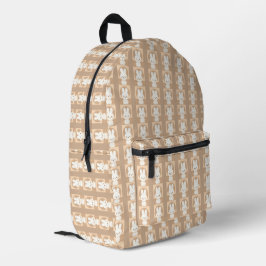 Mochila Impresa Pequeño beige de postal