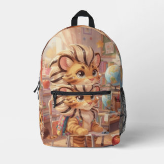 Mochila Impresa Pequeño Erudito Tigre – Un Viaje Caprichoso