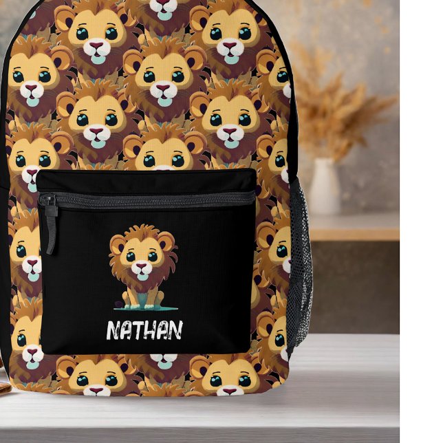 Mochila Impresa Pequeño león personalizado (Subido por el creador)
