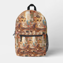 Mochila Impresa Pequeño Tigre, Gran Primer Día