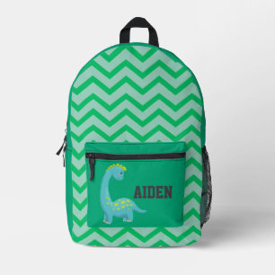 Mochila Impresa Pequeños niños pequeños de dinosaurios verdes Moch