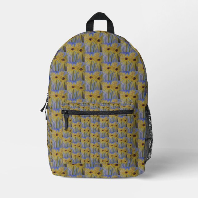 Mochila Impresa Pequeños Sunflower (Anverso)