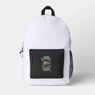 Mochila Impresa Perezoso Divertido Siempre Sé Tú Mismo, A Menos Qu