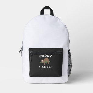 Mochila Impresa Perezoso Papá Familia Divertida Dormilones 