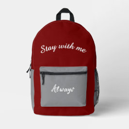 Mochila Impresa Permanecer siempre