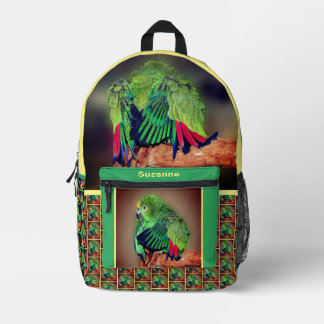 Mochila Impresa Perro Amazónico Amarillo Cuto Personalizado