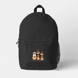Mochila Impresa Perro de Agua Retriever Fantasma Halloween Truco o