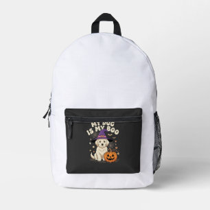 Mochila Impresa Perro de Halloween Mi perro es mi novio