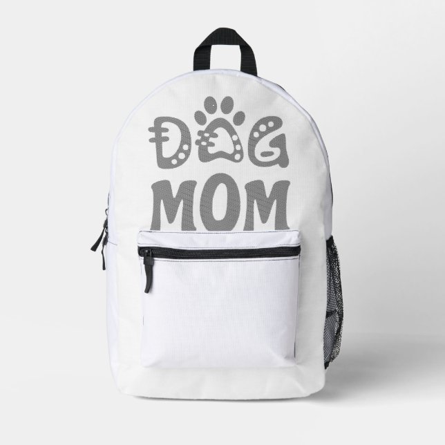 Mochila Impresa Perro Mamá (Anverso)