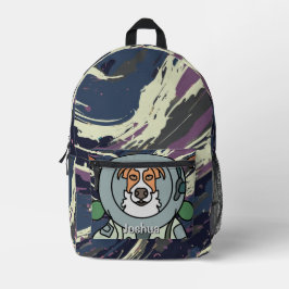 Mochila Impresa Perro minimalista astronauta en el espacio | Graci