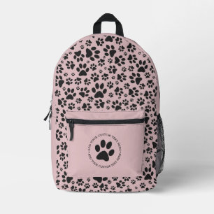 Mochila Impresa Perro Paws Black & White Polka Dot en charlotta ro