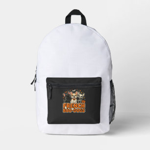 Mochila Impresa Perros Boo Franceses Diseño de Bulldog Francés de