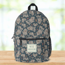 Perros Cool con Plantas Nombre Personalizado Verde