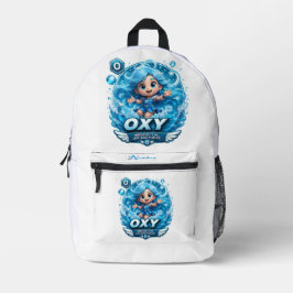 Mochila Impresa Personaje de oxígeno ATOMIVRA 