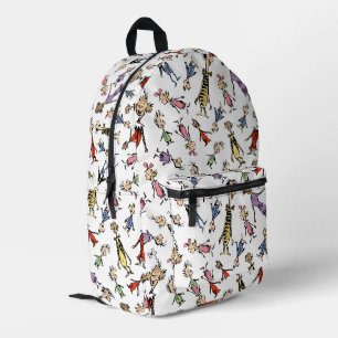 Mochila Impresa Personajes Festivos de Whoville de Dr. Seuss