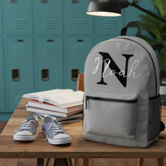 Mochila Impresa Personalised Name Initial Backpack for kids