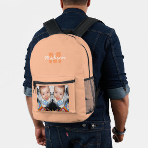 Mochila Impresa Personaliza tu foto monograma personalizado meloco