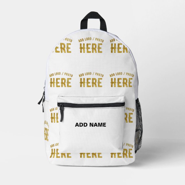 MOCHILA IMPRESA PERSONALIZABLE MODERNO ESTILO BLANCO VERIFICADO MA (Anverso)