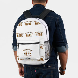MOCHILA IMPRESA PERSONALIZABLE MODERNO ESTILO BLANCO VERIFICADO MA