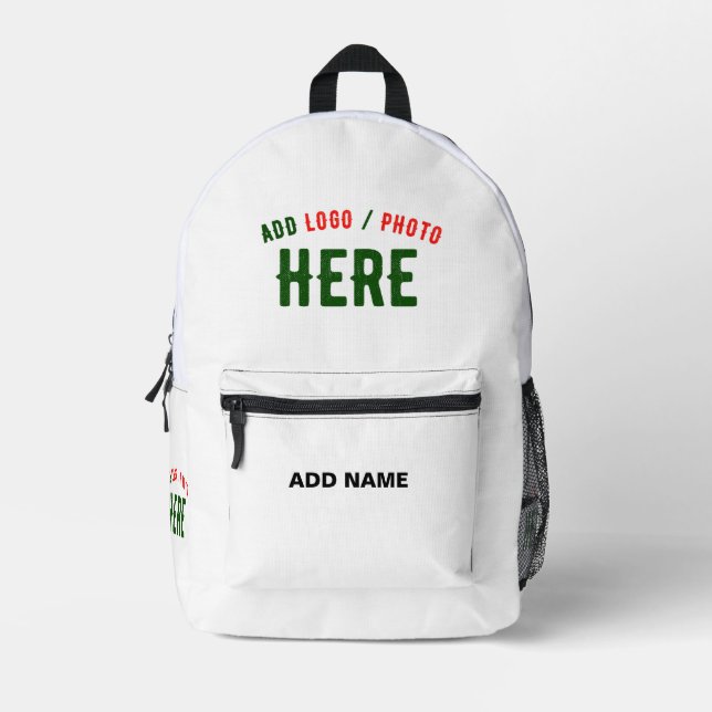 MOCHILA IMPRESA PERSONALIZABLE MODERNO ESTILO BLANCO VERIFICADO MA (Anverso)