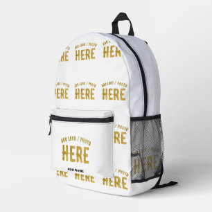 MOCHILA IMPRESA PERSONALIZABLE MODERNO ESTILO BLANCO VERIFICADO MA