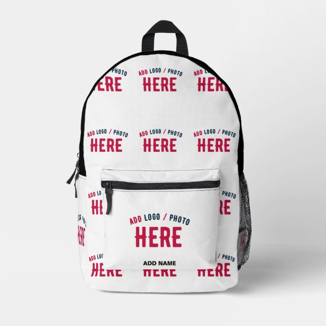MOCHILA IMPRESA PERSONALIZABLE MODERNO ESTILO BLANCO VERIFICADO MA (Anverso)