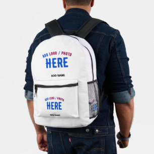 MOCHILA IMPRESA PERSONALIZABLE MODERNO ESTILO BLANCO VERIFICADO MA