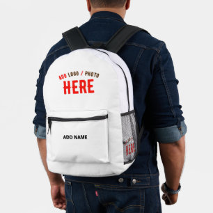 MOCHILA IMPRESA PERSONALIZABLE MODERNO ESTILO BLANCO VERIFICADO MA