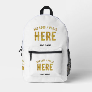 MOCHILA IMPRESA PERSONALIZABLE MODERNO ESTILO BLANCO VERIFICADO MA
