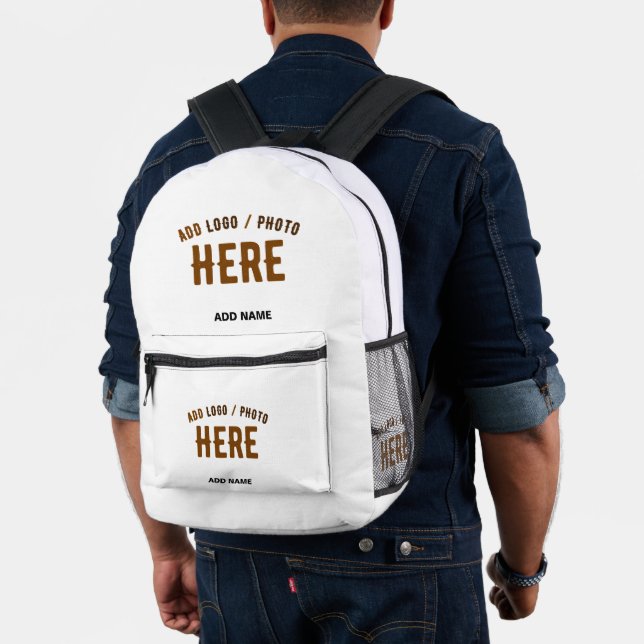 MOCHILA IMPRESA PERSONALIZABLE MODERNO ESTILO BLANCO VERIFICADO MA (Insitu (Modelo))