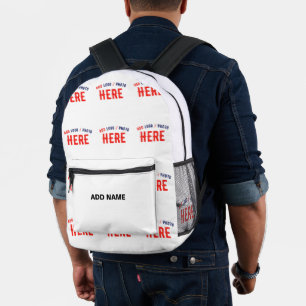 MOCHILA IMPRESA PERSONALIZABLE MODERNO ESTILO BLANCO VERIFICADO MA