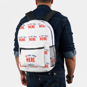 MOCHILA IMPRESA PERSONALIZABLE MODERNO ESTILO BLANCO VERIFICADO MA