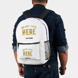 MOCHILA IMPRESA PERSONALIZABLE MODERNO ESTILO BLANCO VERIFICADO MA
