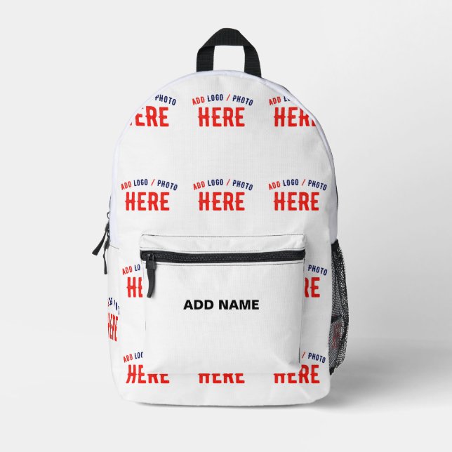 MOCHILA IMPRESA PERSONALIZABLE MODERNO ESTILO BLANCO VERIFICADO MA (Anverso)