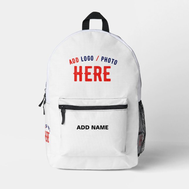 MOCHILA IMPRESA PERSONALIZABLE MODERNO ESTILO BLANCO VERIFICADO MA (Anverso)