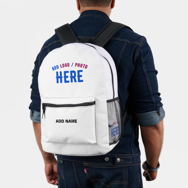 MOCHILA IMPRESA PERSONALIZABLE MODERNO ESTILO BLANCO VERIFICADO MA (Insitu (Modelo))