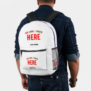 MOCHILA IMPRESA PERSONALIZABLE MODERNO ESTILO BLANCO VERIFICADO MA